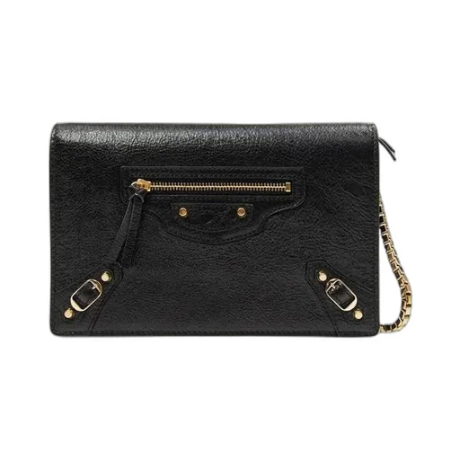 Metal Shoulder Strap Cross-Body Bag
