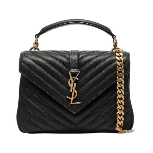 Saint Laurent College Quilted Medium Shoulder Bag