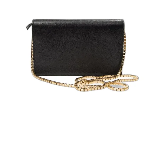 Metal Shoulder Strap Cross-Body Bag