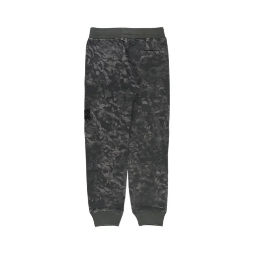 Stone Island Junior Compass-Badge High Waist Pants