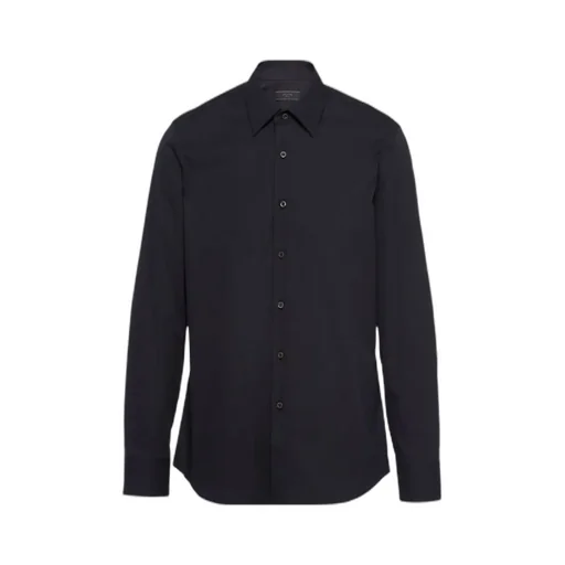 Prada Long-Sleeved Poplin Shirt
