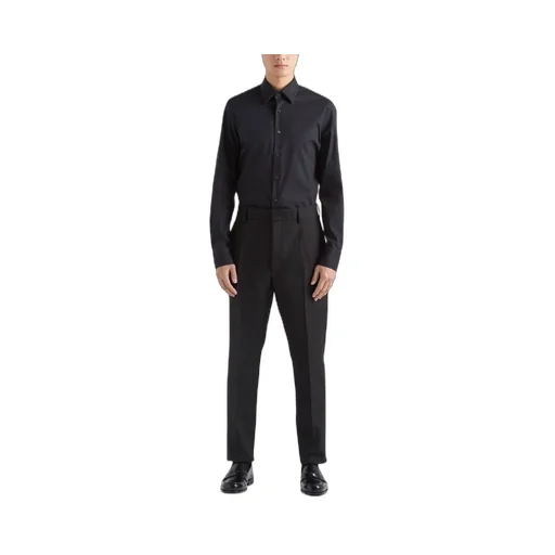 Prada Long-Sleeved Poplin Shirt