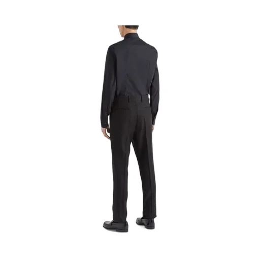 Prada Long-Sleeved Poplin Shirt