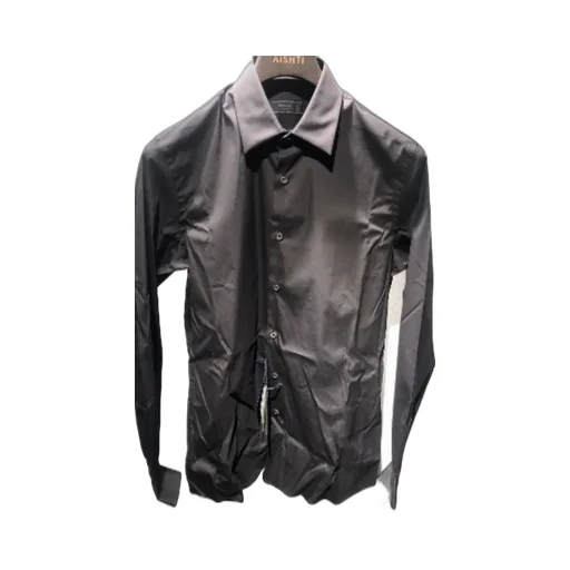 Prada Long-Sleeved Poplin Shirt