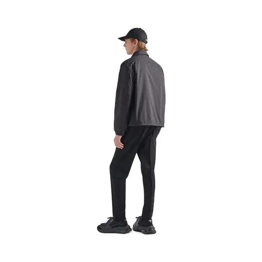 Prada Logo Plaque Button-Up Jacket