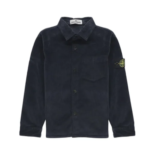 Stone Island Junior Compass Patch Corduroy Overshirt