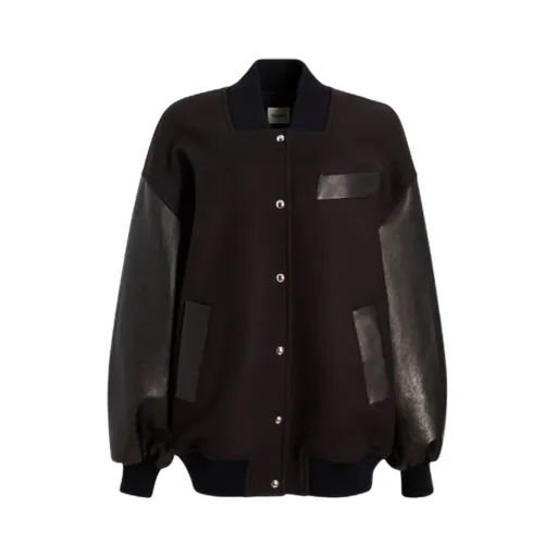 Khaite Spencer Press-Stud Bomber Jacket