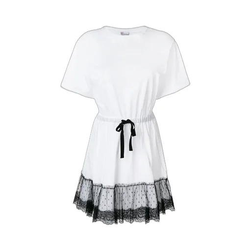 Lace Waist Umbrella Pendulum T-Shirt Dress
