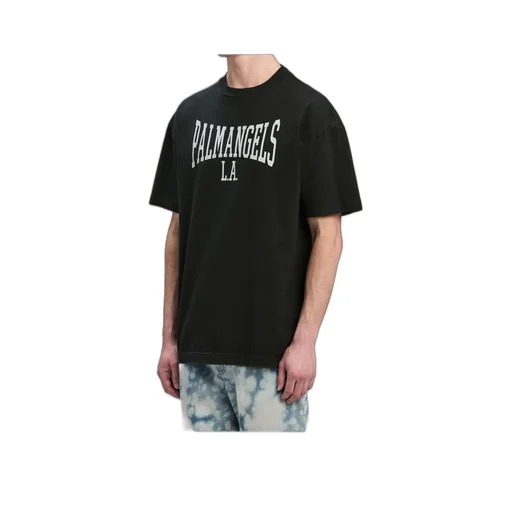 Palm Angels Logo Printed Crewneck T-Shirt