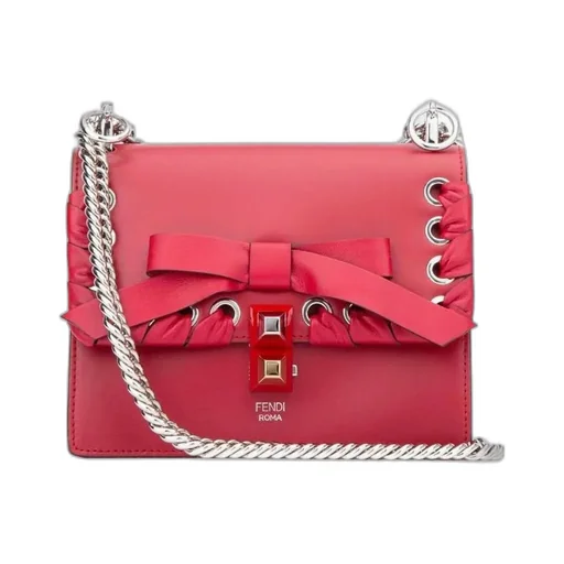 Kan I Bowknot Calfskin Shoulder Bag