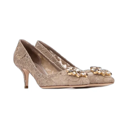 Dolce & Gabbana Embellished Lace Pumps
