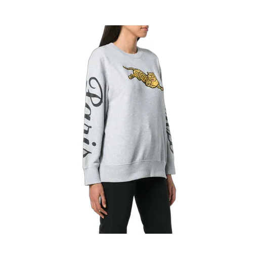 Tiger Printed Long-Sleeved Sweater