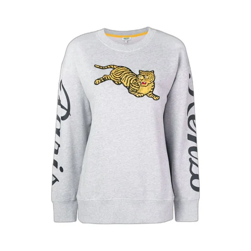 Tiger Printed Long-Sleeved Sweater