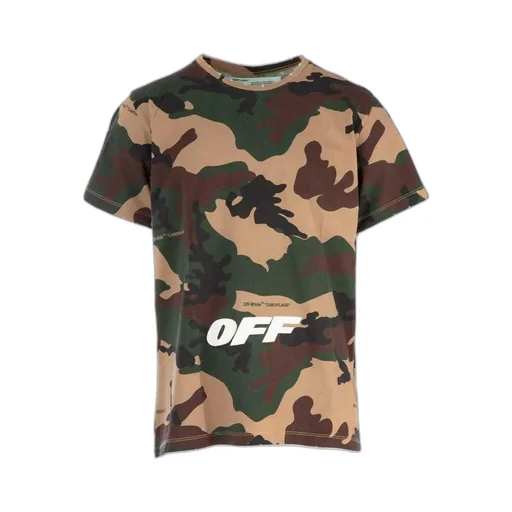 Camouflage Printed Cotton T-Shirt
