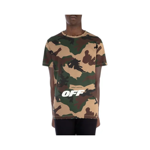 Camouflage Printed Cotton T-Shirt