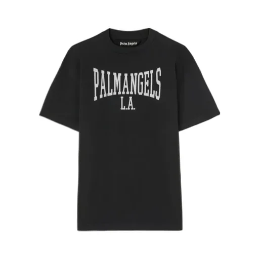 Palm Angels Logo Printed Crewneck T-Shirt