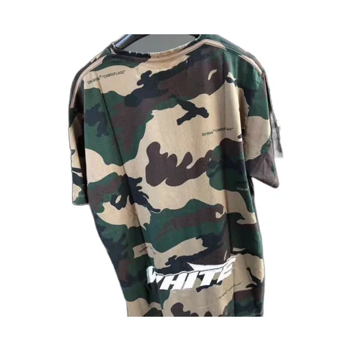 Camouflage Printed Cotton T-Shirt