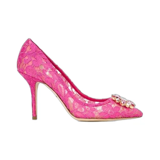Dolce & Gabbana Bellucci Embellished Lace Stilettos