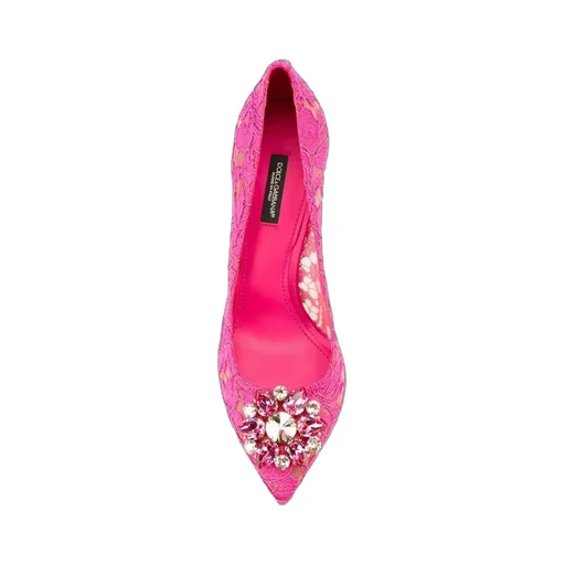 Dolce & Gabbana Bellucci Embellished Lace Stilettos