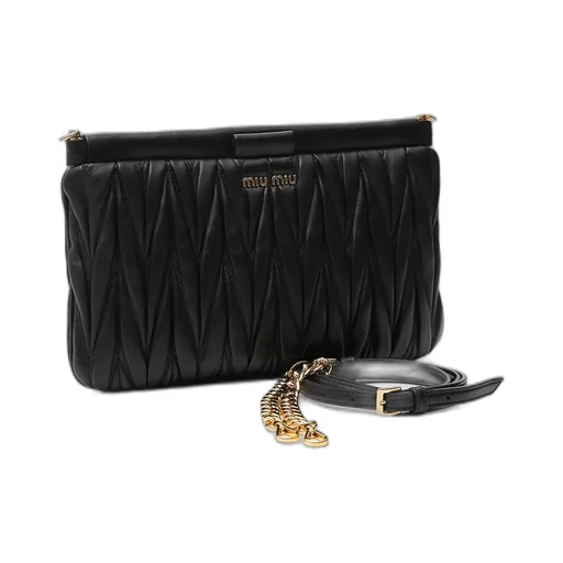 Matelassé Quilted Crossbody Bag