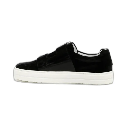 Crystal Square Button Casual Sneakers