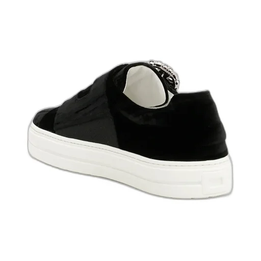 Crystal Square Button Casual Sneakers