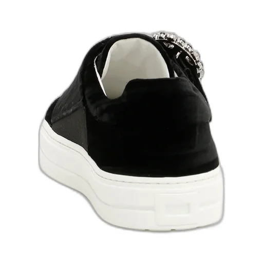 Crystal Square Button Casual Sneakers
