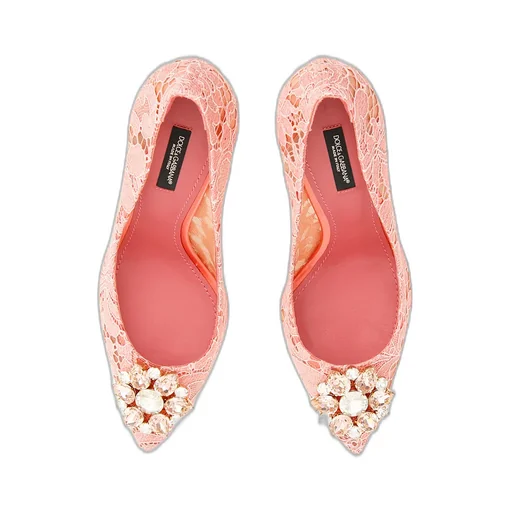 Dolce & Gabbana Bellucci Embellished Lace Stilettos