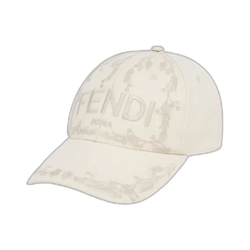 Fendi Roma Logo Embroidered Baseball Cap