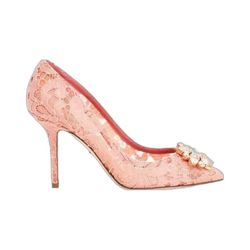 Dolce & Gabbana Bellucci Embellished Lace Stilettos