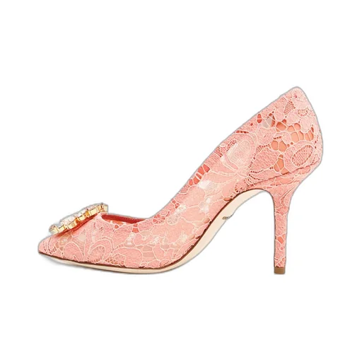 Dolce & Gabbana Bellucci Embellished Lace Stilettos