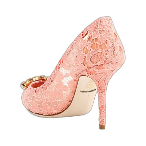 Dolce & Gabbana Bellucci Embellished Lace Stilettos