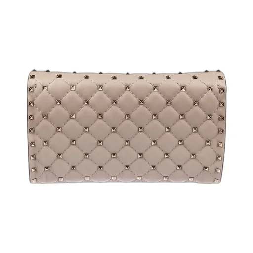 Rockstud Spike Nappa Leather Crossbody Clutch Bag