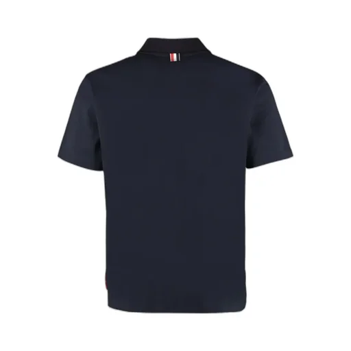Thom Browne Logo Patch Polo Shirt