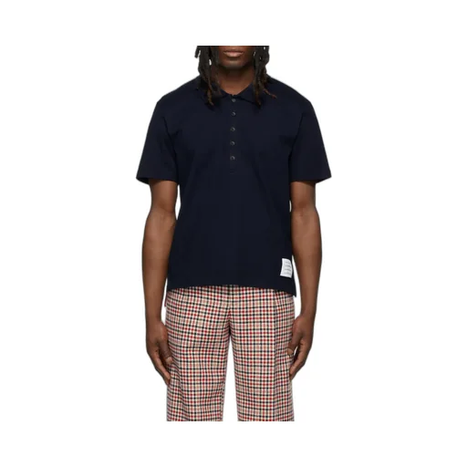Thom Browne Logo Patch Polo Shirt
