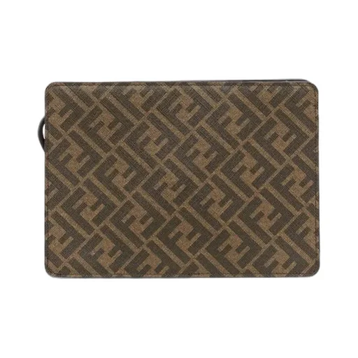 Fendi Squared Ff Standing Clutch Bag