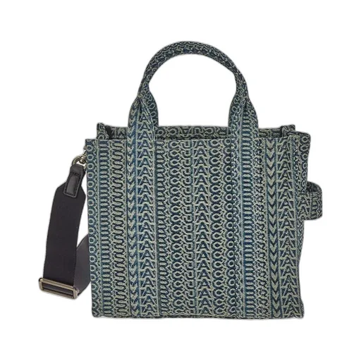 Marc Jacobs Monogram Jacquard Logo Patch Small Tote Bag
