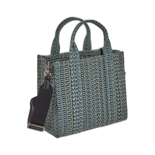 Marc Jacobs Monogram Jacquard Logo Patch Small Tote Bag
