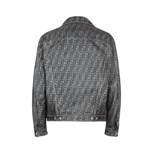 Fendi Ff Jacquard Jeans Jacket