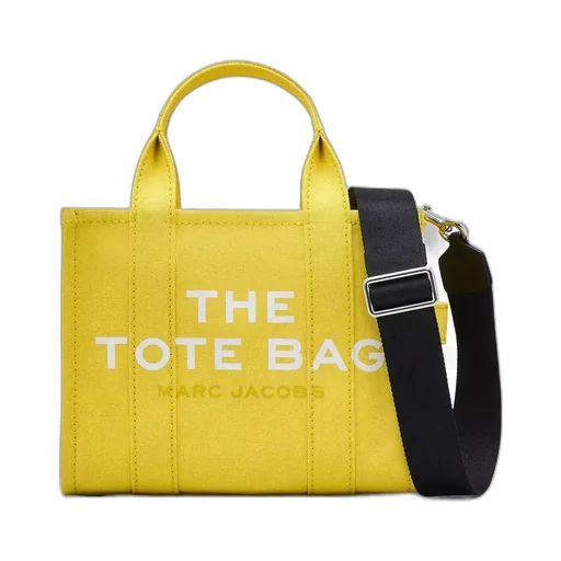 Marc Jacobs Logo Printed Zip-Up Small Tote Bag