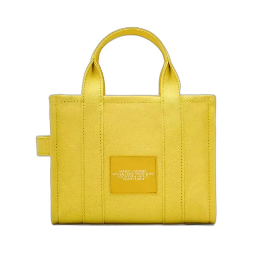 Marc Jacobs Logo Printed Zip-Up Small Tote Bag