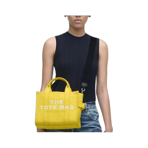 Marc Jacobs Logo Printed Zip-Up Small Tote Bag