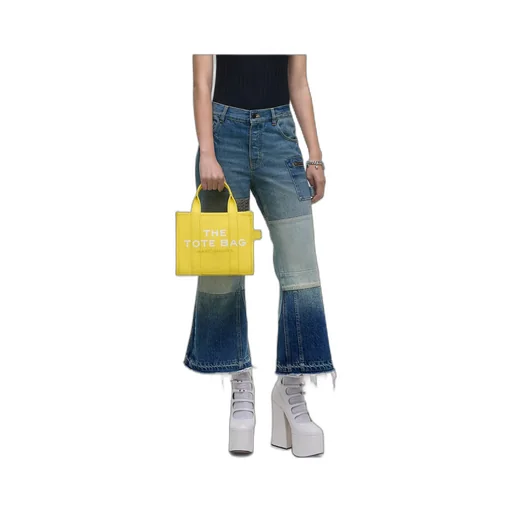 Marc Jacobs Logo Printed Zip-Up Small Tote Bag