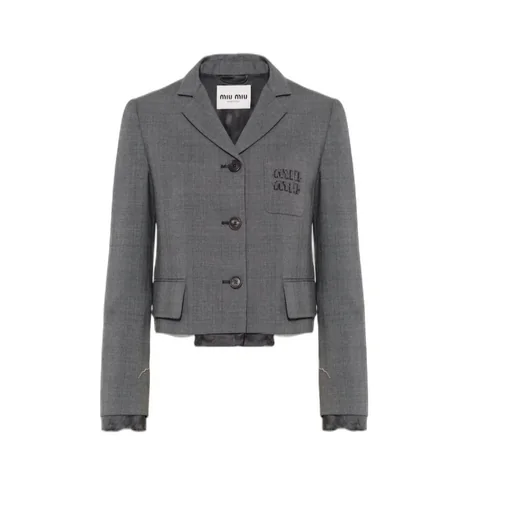 Single-Breasted Prince Of Wales Check Jacket