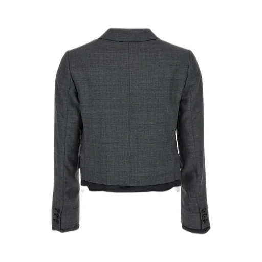 Single-Breasted Prince Of Wales Check Jacket