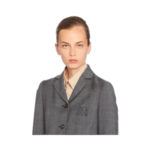 Single-Breasted Prince Of Wales Check Jacket