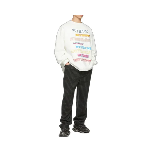 We11Done Logo Printed Long-Sleeved Sweatshirt