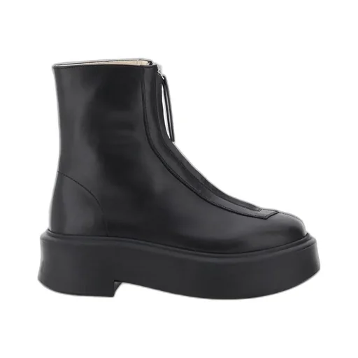 The Row Zipped Ankle Boots