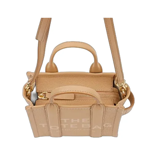 Marc Jacobs Logo Printed Zipped Mini Tote Bag