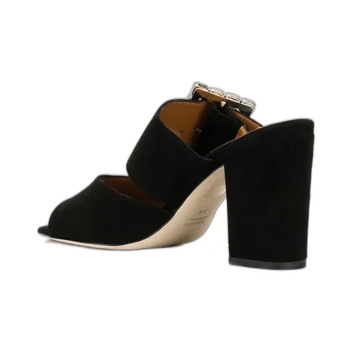 Crystal Buckles High Heels